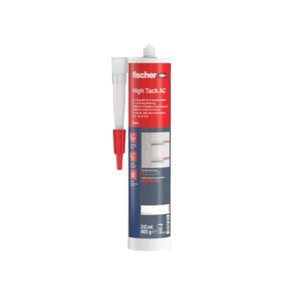 Μονταζόκολλα Λευκή High Tac AC 310ml Fischer