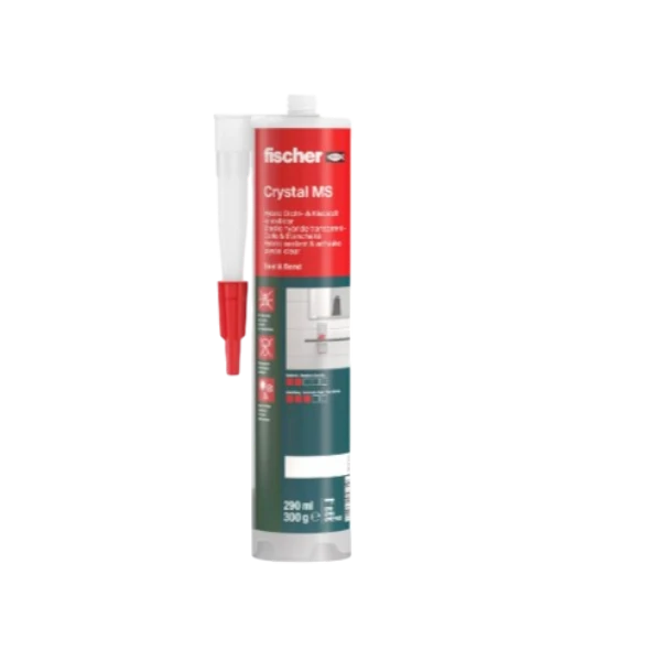 Συγκολλητικό - Σφραγιστικό Διαφανές Crystal MS 290ml Fischer