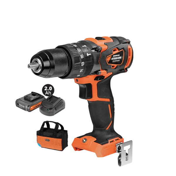 Δραπ/δα Κρουστ. Unipower 13mm Li-ion 2.0A 20V "BL" 60Nm Krausmann Και Τσάντα(U72020-12SB)