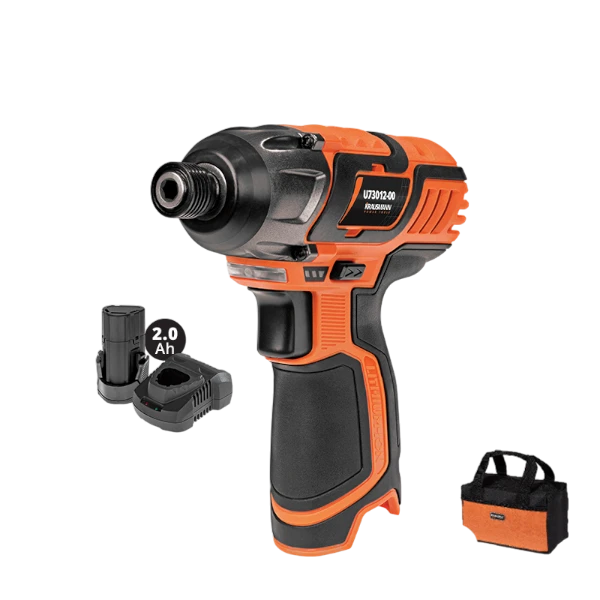 Κατσαβίδια Κόμπακτ Παλμ. 1/4" Unipower Li-ion 2.0A 12V 100Nm Krausmann Και Τσάντα (U73012-12S)
