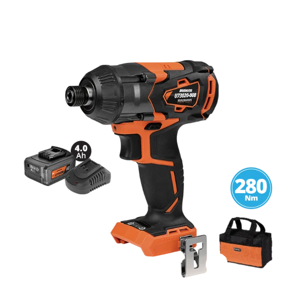 Κατσαβίδια Κόμπακτ Παλμ. 1/4" Unipower Li-ion 4.0A 20V "BL" 280Nm Krausmann Και Τσάντα (U73020-14SB)
