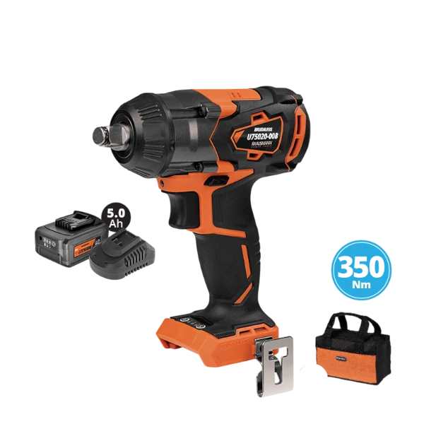 Μπουλ/δα Κόμπακτ Unipower 1/2" 3Ταχ Li-ion 5.0A 20V "BL" 350Nm Krausmann Και Τσάντα (U75020-15SB)