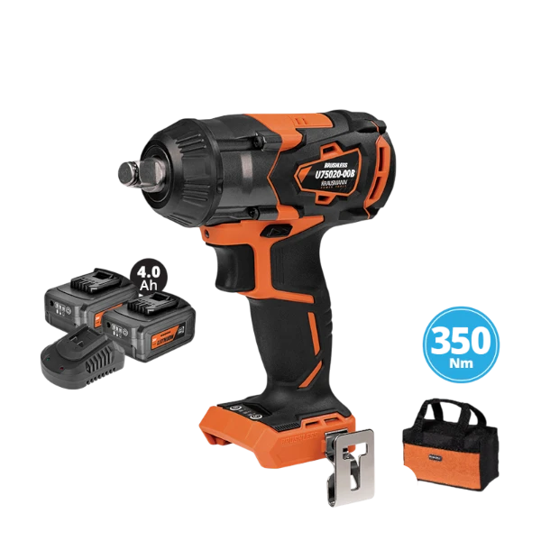 Μπουλ/δα Κόμπακτ Unipower 1/2" 3Ταχ 2 Li-ion 4.0A 20V "BL" 350Nm Krausmann Και Τσάντα (U75020-24SB)