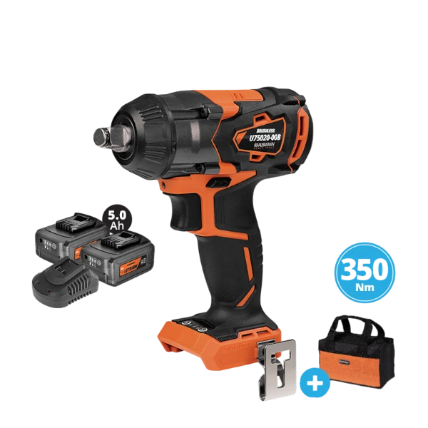 Μπουλ/δα Κόμπακτ Unipower 1/2" 3Ταχ 2 Li-ion 5.0A 20V "BL" 350Nm Krausmann Και Τσάντα (U75020-25SB)