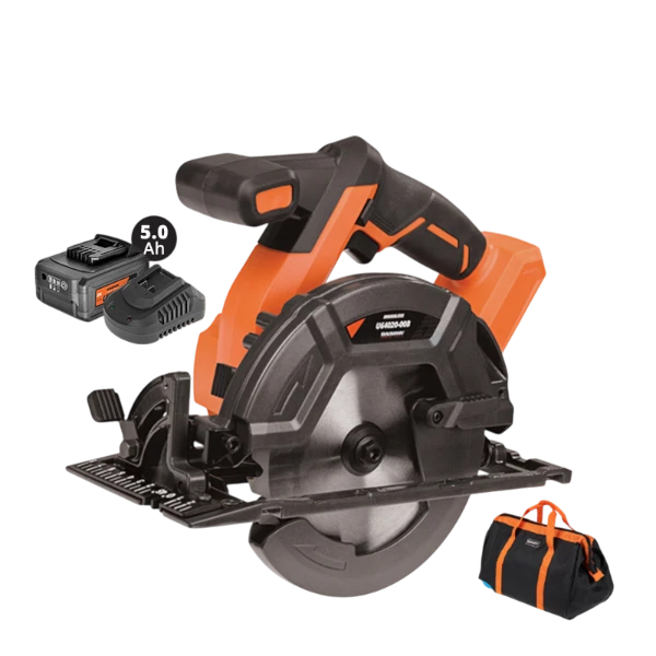 Δισκοπρίονα Χειρός Unipower Li-ion 5.0A 20V "BL" Krausmann + Τσάντα (U64020-15SB)