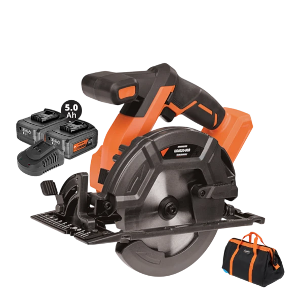 Δισκοπρίονα Χειρός Unipower 2 Li-ion 5.0A 20V "BL" Krausmann + Τσάντα (U64020-25SB)