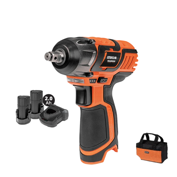 Μπουλ/δα Unipower 3/8" 2 Li-ion 2.0A 12V 100Nm Krausmann +Τσάντα (U75012-22S)