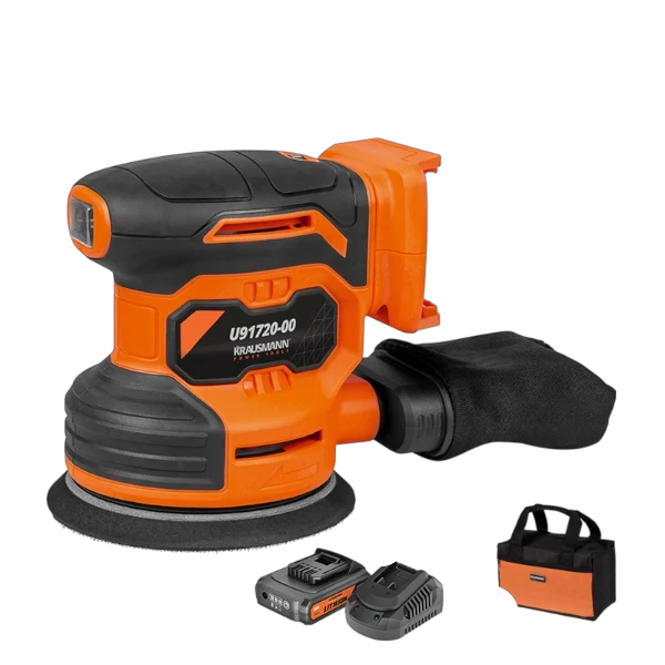 Τριβεία Εκκ. Περιστροφικά Li-ion 4.0A Unipower Ρυθμ. Ταχ. 125mm 20V Krausmann Με Τσάντα (U91720-14S)