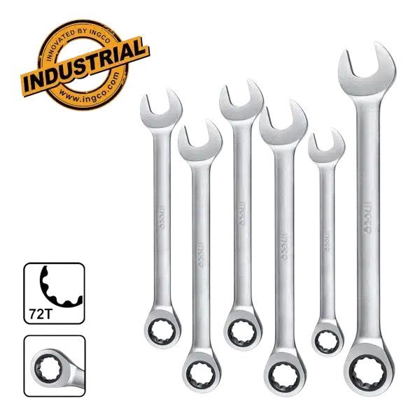 Γερμανοπολύγωνα Καστάνιας Σετ 6τμχ. Ingco