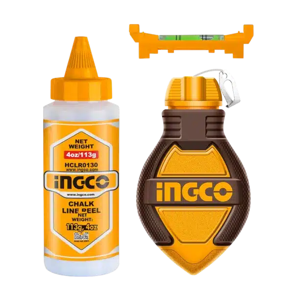 Σετ Νήμα Στάθμης Αλφάδι Ώχρα Ingco