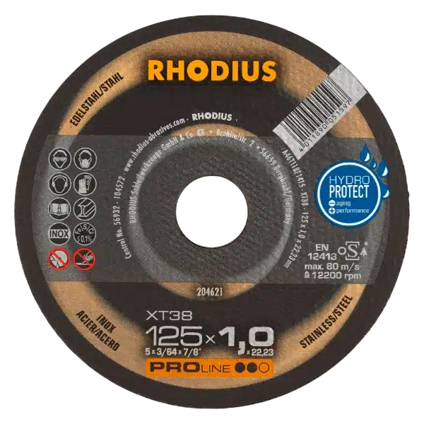 Δίσκος Κοπής Inox 125X1,0X22,23 (XT-38) Rhodius