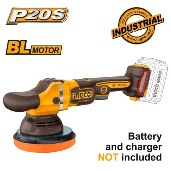 Στιλβωτής Αλοιφαδόρος Μπαταρίας 20V Li-Ion SOLO Φ 150mm Ingco