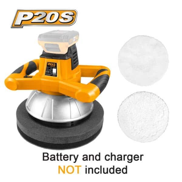 Στιλβωτής Μπαταρίας 20V Li-Ion SOLO Φ 254mm Ingco