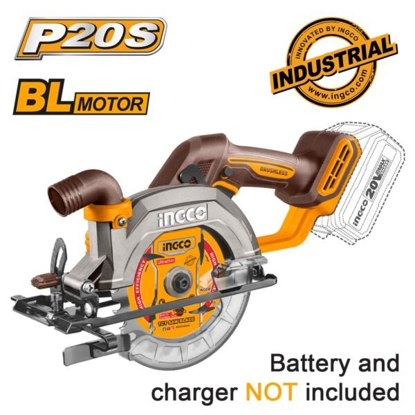 Δισκοπρίονο Μπαταρίας 20V Li-Ion SOLO Φ 140 mm Ingco