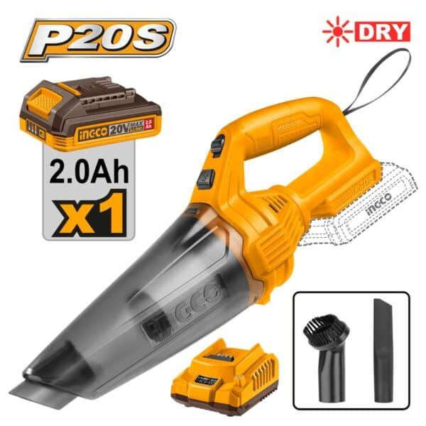 Σκούπακι Μπαταρίας 20V Li-Ion 140W Ingco