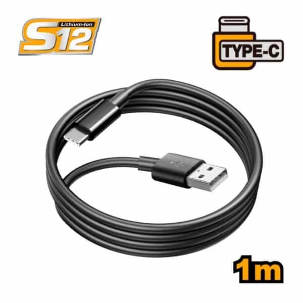 Καλώδιο Φόρτισης USB-A σε Type-C 1m Ingco