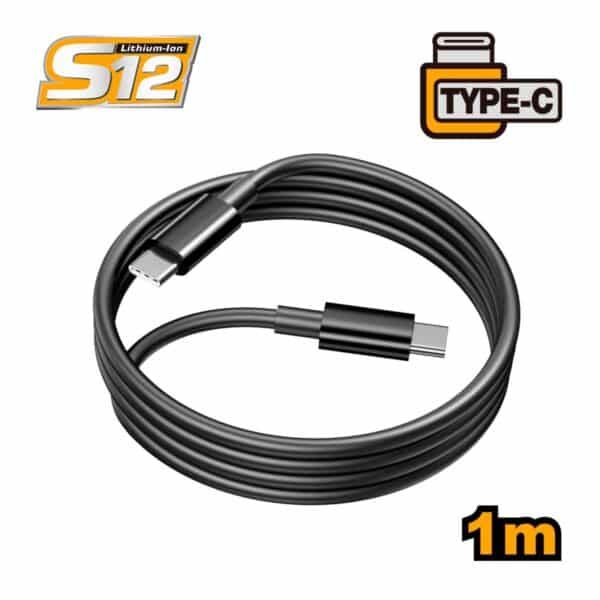 Καλώδιο Φόρτισης USB Type-C σε Type-C 1m Ingco