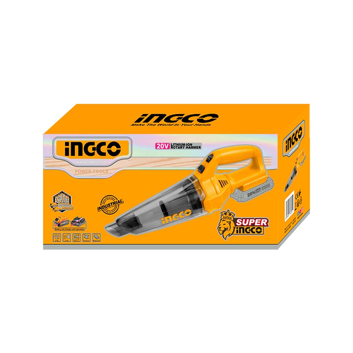 Σκούπακι Μπαταρίας 20V Li-Ion 140W Ingco - Image 3