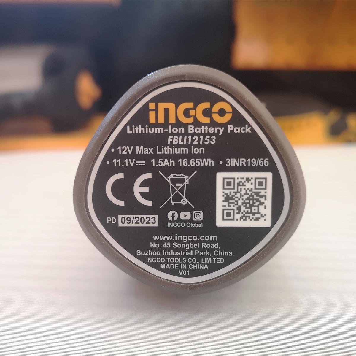 Μπαταρία 12V 1.5Ah Li-Ion USB Type-C Ingco - Image 4