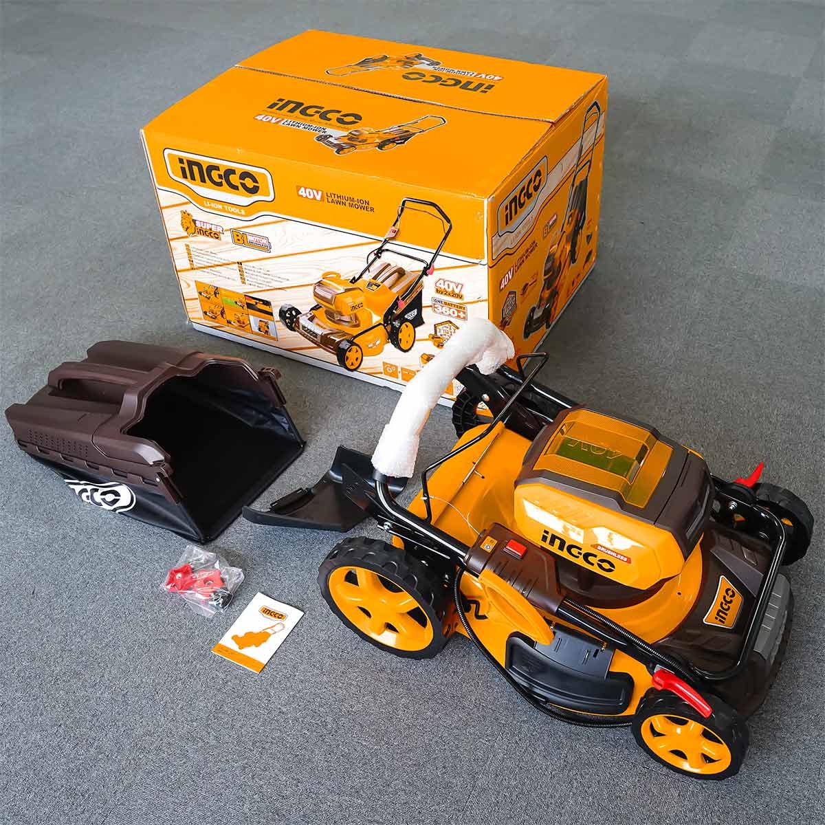 Μηχανή Γκαζόν Μπαταρίας 18" 2x20V Li-Ion SOLO Ingco - Image 6