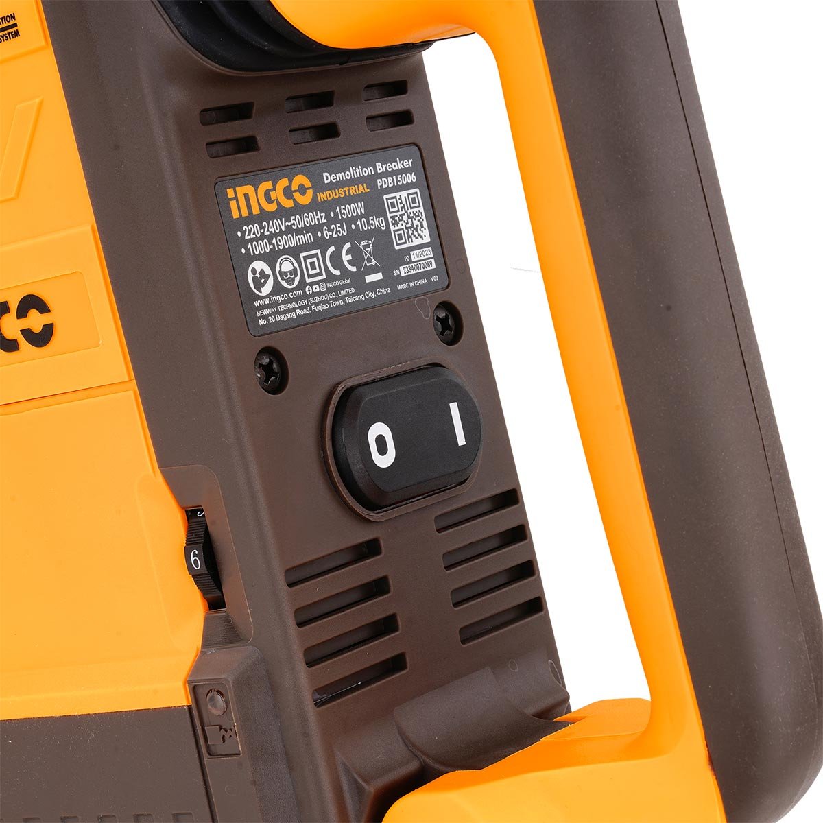 Ηλεκτρικό Πιστολέτο Κρουστικό Σκαπτικό 1500W SDS max Ingco - Image 4