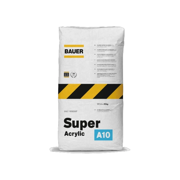 Κόλλα Πλακιδίων Super Acrylic - Gel Λευκή A10 25Kg Bauer
