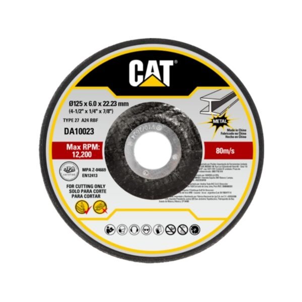 CAT Τροχός λείανσης 125x6x22.23mm σετ:5τεμ. DA10023 (τιμή/τεμ)